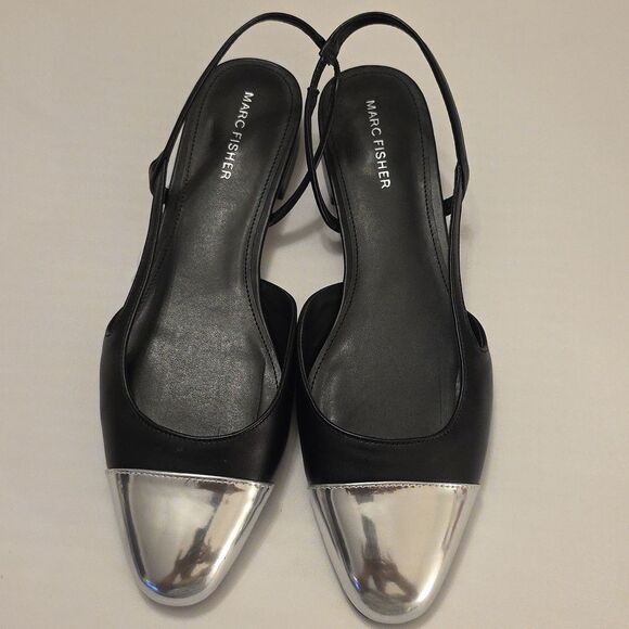 BRAND NEW MARC FISHER DELA CLOSED TOE SLINGBACK DRESS FLATS R3 - Picture 2 of 15